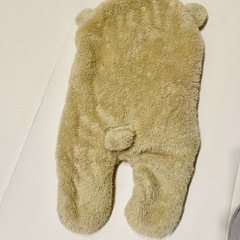 イヤー付きフードおくるみ　くまの画像