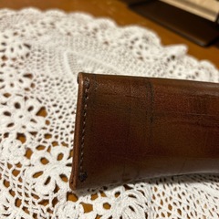 【本革】レザークラフト　メガネケースの画像