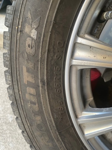 スタッドレスホイールセット　195/65/R15  引取限定
