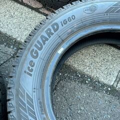 ★ バリ山！ ヨコハマ iceGUARD アイスガード ig60 165/70R14 2021年製 14インチ スタッドレスタイヤ 4本セット T-1507 リサイクルショップ札幌 買取本舗の画像