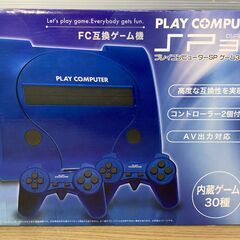 未使用品　FC互換ゲーム機　プレイコンピューターSP　SP30　内蔵ゲーム30種　ブルーの画像