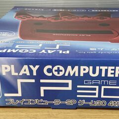 未使用品　FC互換ゲーム機　プレイコンピューターSP　SP30　内蔵ゲーム30種　ブルーの画像