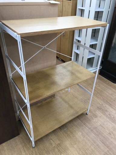 ★ジモティ割あり★ ウッドシェルフ  ナチュラル   H86×W60×D31  クリーニング済み KJ6960
