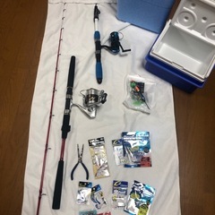 釣竿、ソフトワーム
