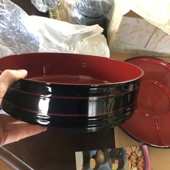 由美 漆器 手巻き寿司セット  寿司桶  銘々皿　回転台　オードブルの画像