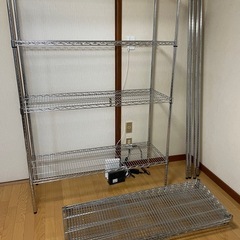 メタルラック スチールラック 約120×45×180 4段×2台