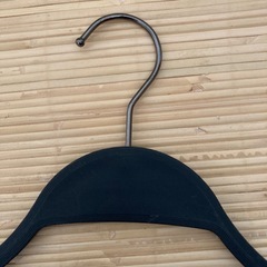 黒 着物ハンガー 滑り止め付き 100本
の画像