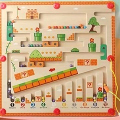 マグネットボード　知育玩具 仕分け　磁石迷路　色分けの画像