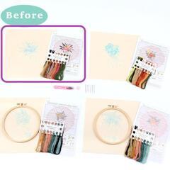 【初心者】刺繍キット 簡単 手作り ハンドメイド 未完成 スターターキット 新品の画像