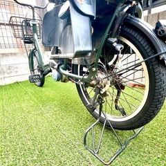 ㊗️パナソニック✨️Panasonic 電動アシスト自転車 ギュット・アニーズ 3人乗り対応 20型 内装3段変速 ディープグリーン BE-ENMA03 13.2Ahバッテリー付きの画像