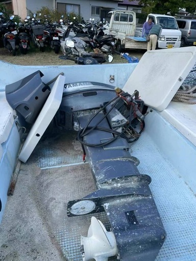 まとめて4台船外機