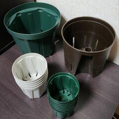 【11月末まで】スリット鉢セット 観葉植物 園芸グッズ 譲りますの画像