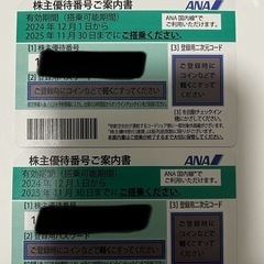 【新春セール】ANA株主優待券