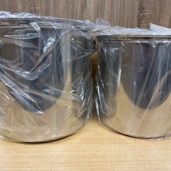 ◎キッチンポット 新品18.20㎝2個セット未使用 長期保管品