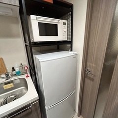 【受け渡し先確定】冷蔵庫ラック キッチンラック 木目調 おしゃれ...