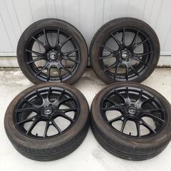 weds マットブラック　17インチホイール4本セット プリウス...