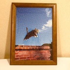 岩合光昭さんジグソーパズル額付き