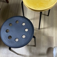 IKEA丸椅子2脚&クッション2枚