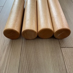 無印良品　木製ベッド脚　26cm 4本セットの画像