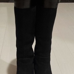 ロングジョッキーブーツ、黒
