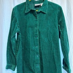 Blair コーデュロイ長袖シャツ グリーン　L

