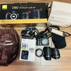 【美品】Nikon D60 ダブルズームキット