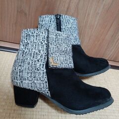 キッズ 20cm 21cm  女の子 ボア ムートン ヒール ショートブーツの画像