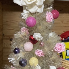 終了180cmホワイトクリスマスツリー　　の画像