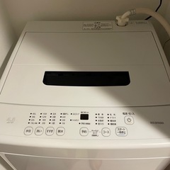 話し合い中・一人暮らしサイズ　アイリスオーヤマ 洗濯機 4.5kg