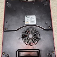 コイズミ IH調理器 卓上 2014年製 IHクッキングヒーター 1口 KIH-1400 レッドの画像