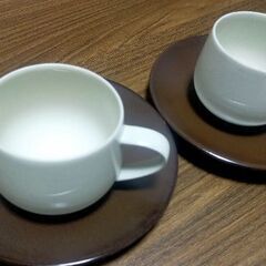 コーヒーカップ&ソーサー 2脚の画像