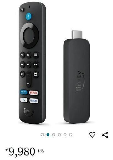 fireTV Stick4K （箱無し)　今日午前中に取りに来てくださるなら3000円