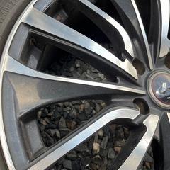 18インチアルミホイール　Weds LEONIS VT  4本セットタイヤ付きの画像