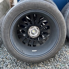18インチアルミホイール　Weds LEONIS VT  4本セットタイヤ付きの画像