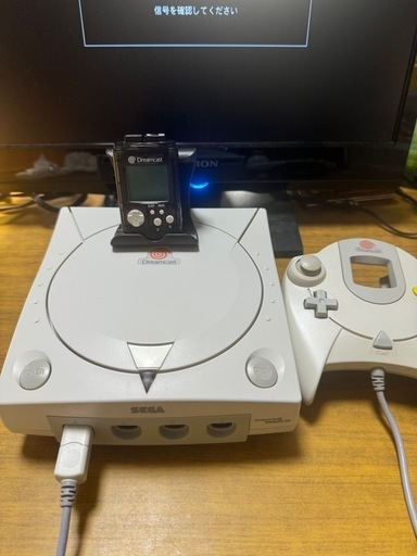 【美品】※表示価格から3000円引き！ドリームキャスト基本セット＋ビジュアルメモリー(CB)