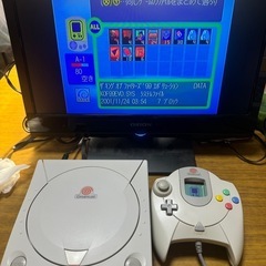 【美品】ドリームキャスト基本セット＋ビジュアルメモリー(CB)
の画像