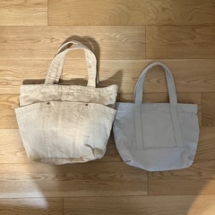 トートバッグ　帆布製　2点　工具入れ等にも　　