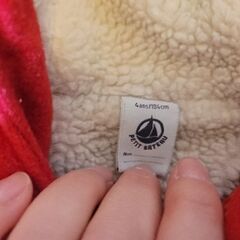 プチバトー 子供 キッズ ダッフルコート 100cm ふわふわ とっても暖か アウター コート 上着の画像