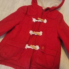 プチバトー 子供 キッズ ダッフルコート 100cm ふわふわ とっても暖か アウター コート 上着の画像