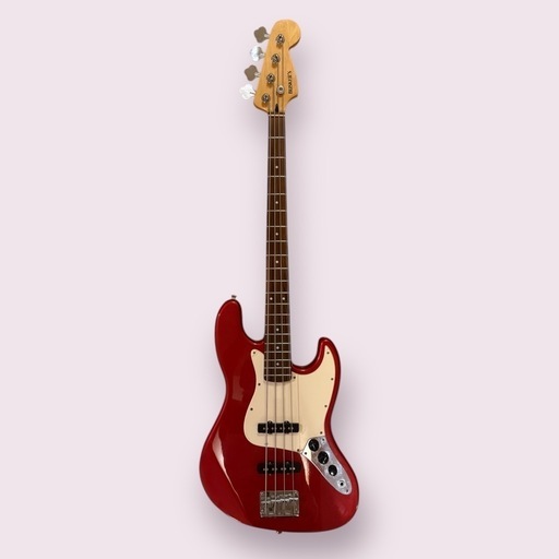 【美品】BUSKER’S バスカーズ ジャズベース Sケース他付 赤