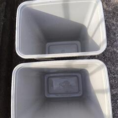 【2個セット】大型ゴミ箱　ペール 45リットル グレーの画像