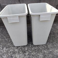 【2個セット】大型ゴミ箱　ペール 45リットル グレーの画像