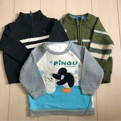 　３点まとめて冬物子供服　サイズ95くらい