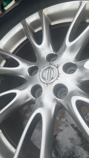 ブリヂストンスタッドレス&アルミホイ-ル4本セット　日産ムラーノ にて着用　DM-V3  超お買得
