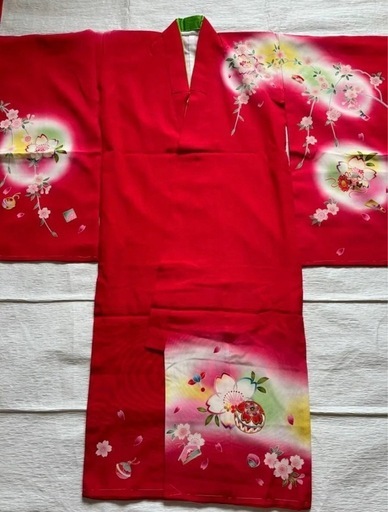 七五三　正絹　着物