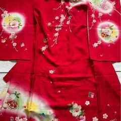 七五三　正絹　着物の画像
