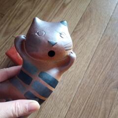 猫型の香炉の画像