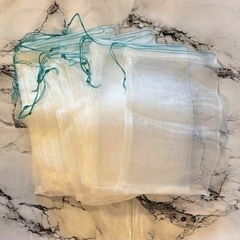 新品❤保護ネット 防虫 巾着袋 害虫 鳥よけ 25cm × 16...