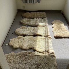 暖かムートン敷物　5枚　