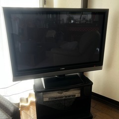 日立プラズマテレビ(テレビ台つき)